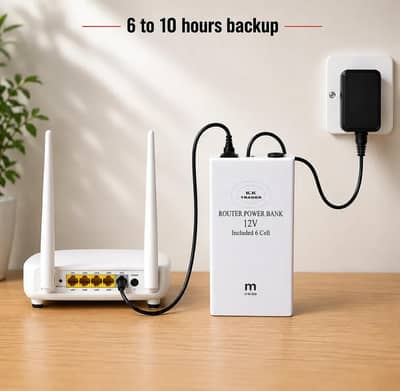 12V Router Power Bank 20000mAh front view Pakistan