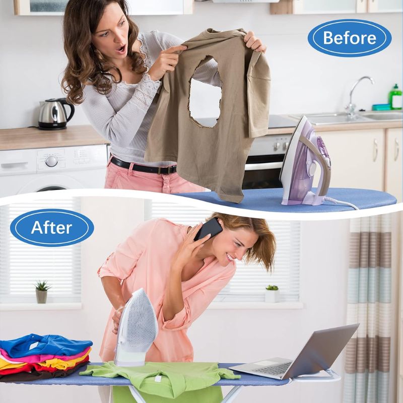 Teflon Iron Cover Protector Ironing Accessories Iron Plate Cover - Protects Fabrics Silk Cloth Garment Iron Soles Ironing Aid Board for Cloth Ironing