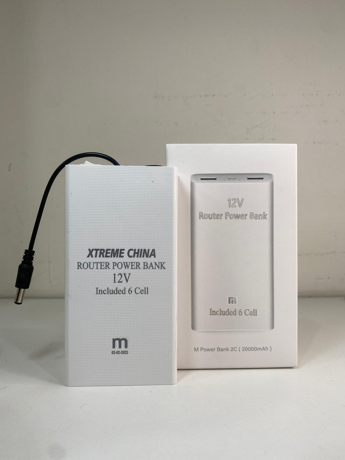 12V High-Power Router Power Bank 20000mAh | 6 Cell Backup Battery